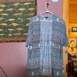 Cardigan, short sleeve, 100% polyester